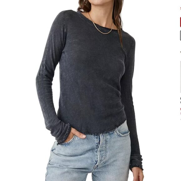 Free People "Be My Baby" Long Sleeve Top – Size Small – NWOT - Picture 11 of 11